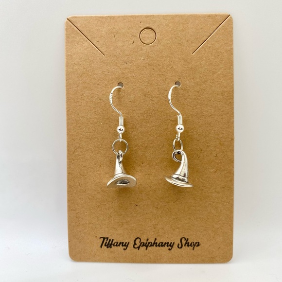Wicked Witch of the West Elphaba Earrings with Sterling Silver earring hooks NWT - Picture 1 of 11